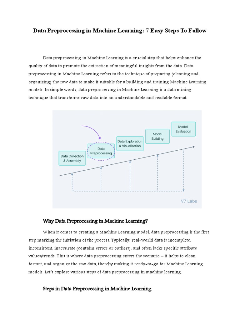 Data Preprocessing in Machine Learning | PDF | Machine Learning ...