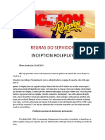 Regras Inception Roleplay