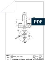 Solda de peças com dimensões