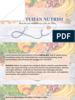 Kebutuhan Nutrisi