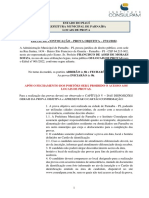 Locais de prova do Processo Seletivo de Parnaíba