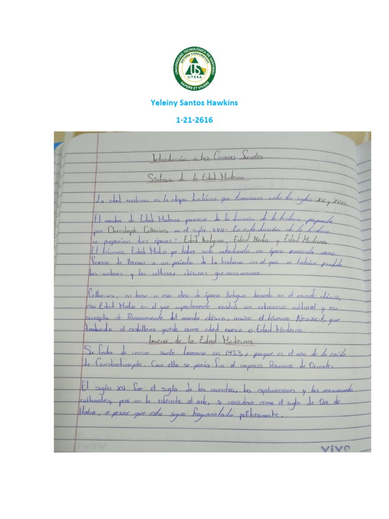 Sintesis de La Edad Moderna PDF