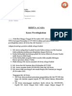 Berita Acara Terkait Dugaan Perselingkuhan Sdri Jumriani