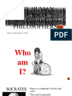 Lesson 7 The Human Person According To Philosophers