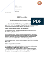 Berita Acara Terkait Dugaan Perselingkuhan