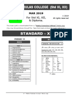 Maths Formulas College (11,12 STD)