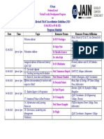 FDP Schedule