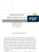 Adolescent Treatment Plan