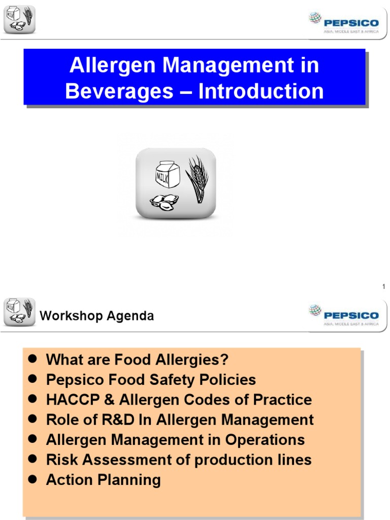 Beverages Allergen Introduction PDF Food Allergy Allergy