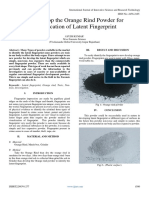 To Develop The Orange Rind Powder For Identification of Latent Fingerprint