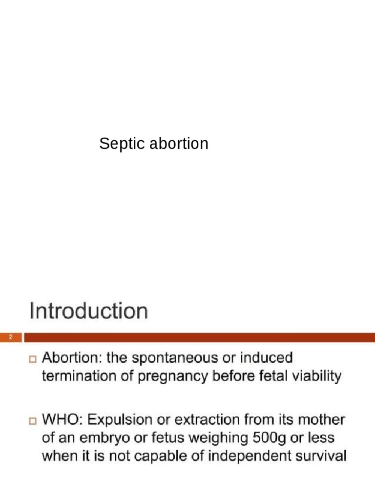 Septic Abortion PDF