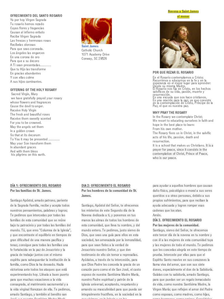 Ofrecimiento del Santo Rosario | PDF | Oración | eucaristía