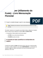 Cap. 7 Taper (Afilamento Do Fuste) - Livro Mensurao Florestal