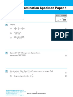 Mid-Year Examination Specimen Paper 1: PART I (50 Marks) Marks Obtained