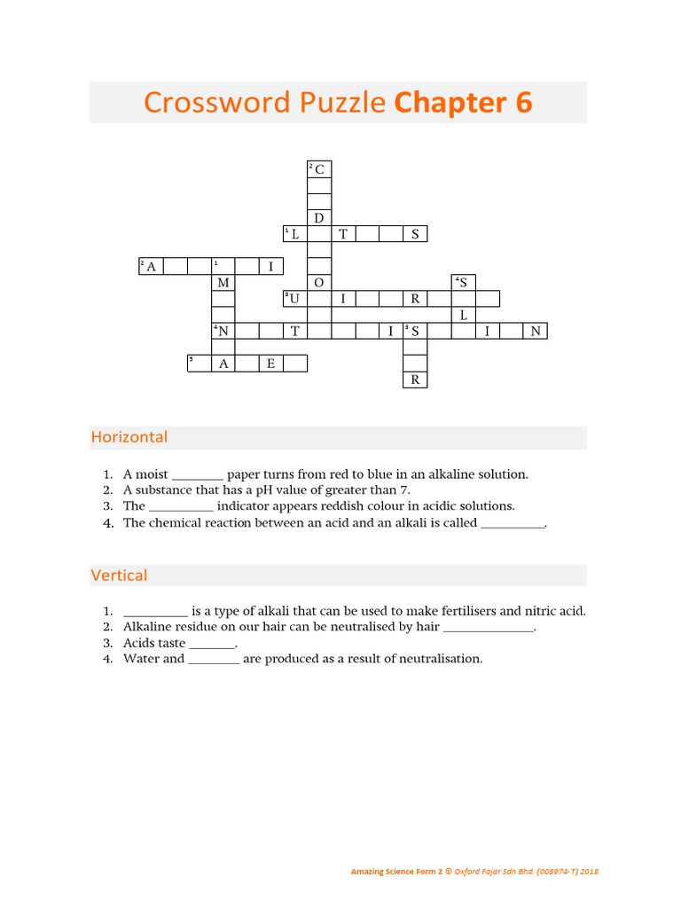 Crossword Puzzle Chapter 6 PDF