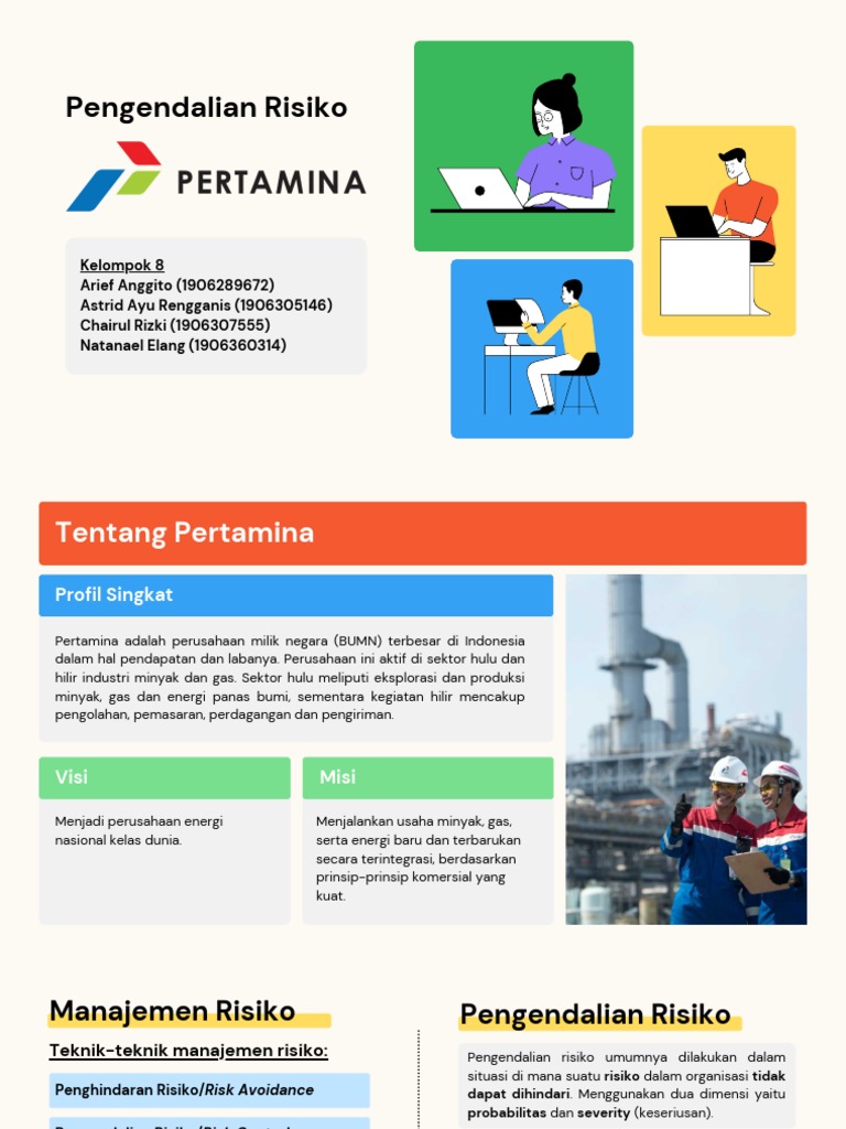 Manajemen Risiko di PT Pertamina | PDF | Bisnis | Komputer