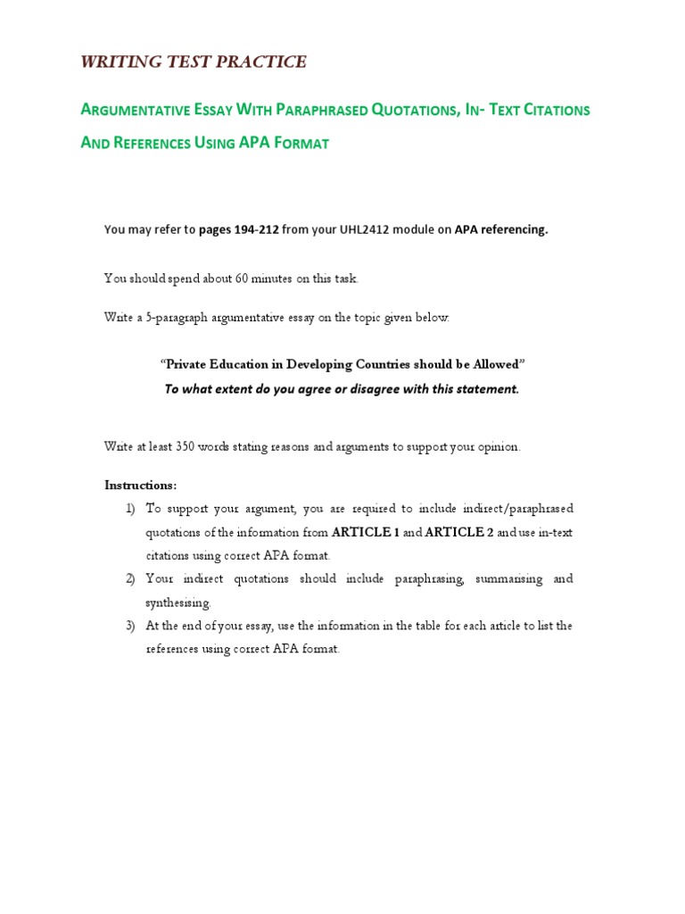 Writing Test Practice PDF Teachers Poverty