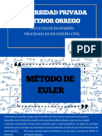 Método de Euler para ecuaciones diferenciales