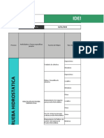 Iperc de Prueba Hidrostatica y Tratamiento Termico