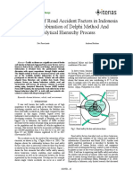 Prioritization of Road Accident Factors in Indonesia Using Combination of Delphi Method and Analytical Hierarchy Process