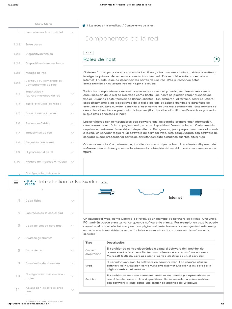 Componentes Esenciales de Redes | PDF | Red de computadoras | Servidor ...
