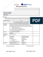 Exit Clearance Form - Seagroup