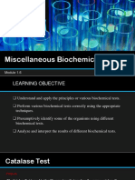 Miscellaneous Biochemical Tests