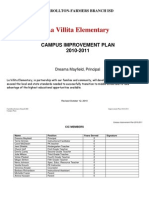 2010-2011 Campus Improvement Plan - La Villita