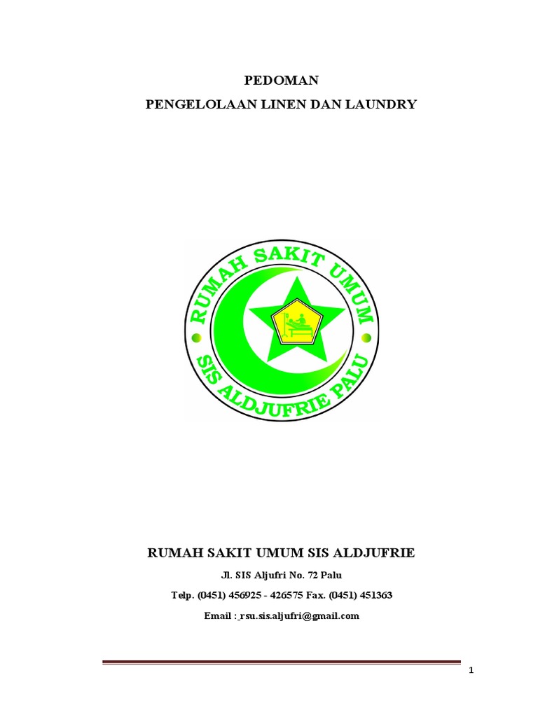 Pedoman Pengelolaan Linen Laundry PDF
