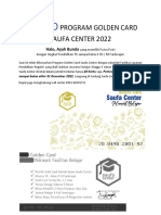 Promo Program Golden Card Saufa Center 2022
