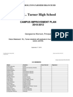 2010-2011 Campus Improvement Plan - Turner