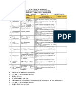 ACTIVIDAD ACADEMICA Elaboramos Una Monografia Sobre La Literatura Peruana