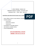 2° Ano - 205 Conteúdo para o Exame Final de Química