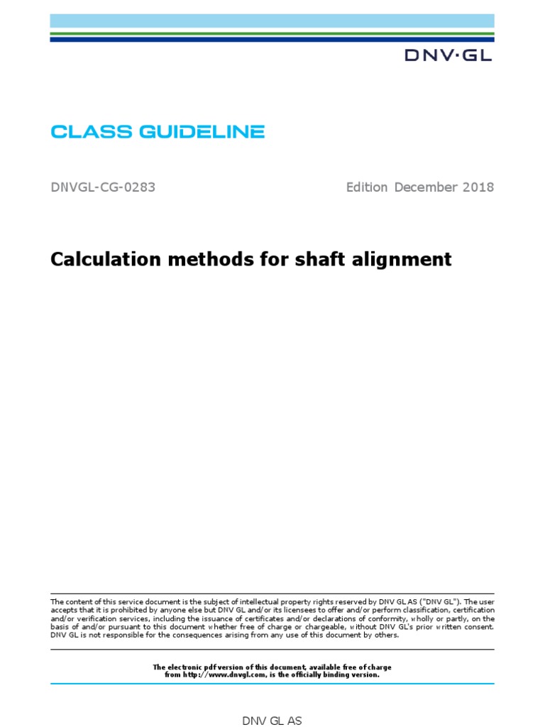 Calculation Methods For Shaft Alignment PDF Propeller