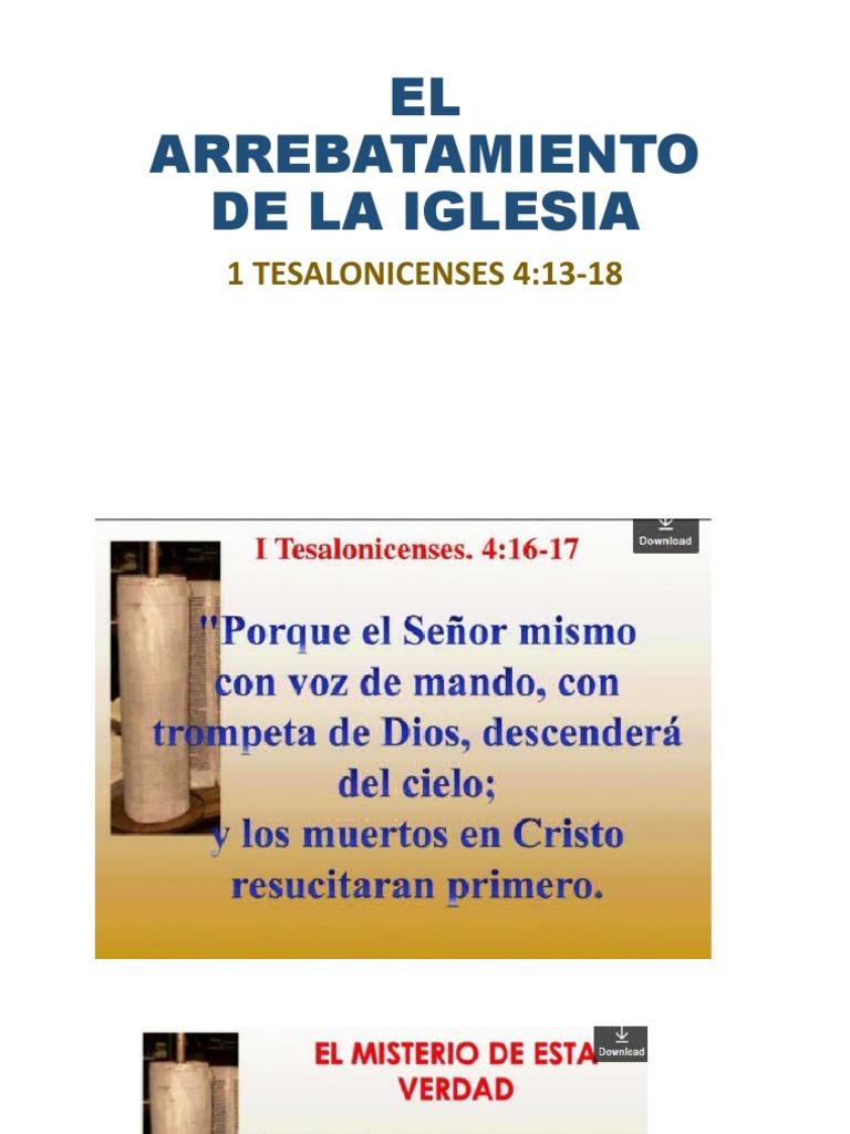 El Arrebatamiento de La Iglesia PDF