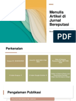 Menulis Di Jurnal Bereputasi