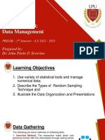 Data Management Techniques and Presentation