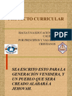 Proyecto Curricular Educacion Por Principios Cristianos