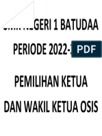 SMK Negeri 1 Batudaa PERIODE 2022-2023: Pemilihan Ketua Dan Wakil Ketua Osis