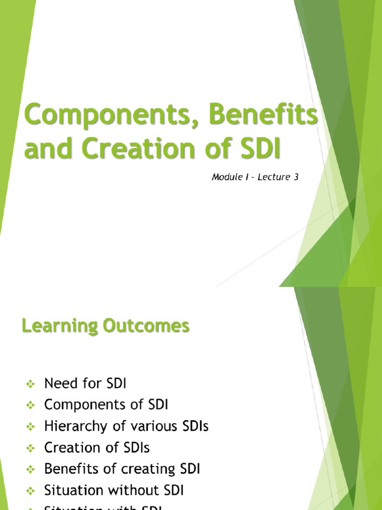 SDI Module I - Components of SDI | PDF
