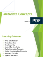 SDI Module II - Metadata Concepts