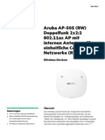 Aruba AP-505 (RW) Doppelfunk 2x2:2 802.11ax AP Mit Internen Antennen, Für Einheitliche Campus-Netzwerke (R2H28A)