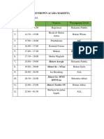 Rundown Acara Makesta