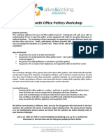 Dealing With Office Politics Workshop