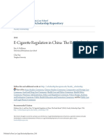 E-CIG REGULATION IN CHINA: THE ROAD AHEAD