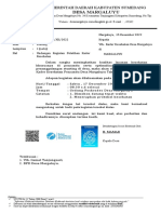 SURAT UNDANGAN Peserta PELATIHAN KADER KESEHATAN