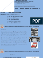 Comisión de Justicia y Derechos Humanos Del Congreso de La Republica