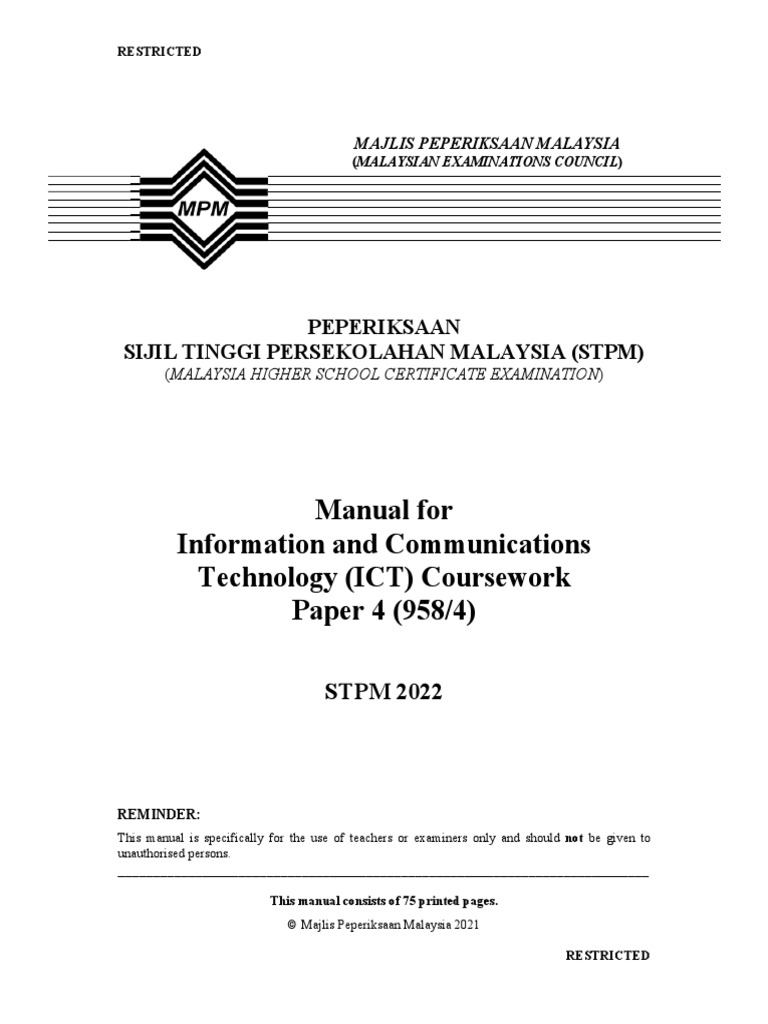 Manual ICT 2022 PDF Educational Technology Databases