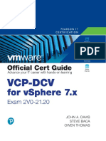 VCP DCV For Vsphere 7x Exam 2v0 2120 Official Cert Guide Vmware Press Certification 4nbsped 0135898196 9780135898192 2020923071