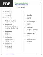 MTH202 Midterm Formulas